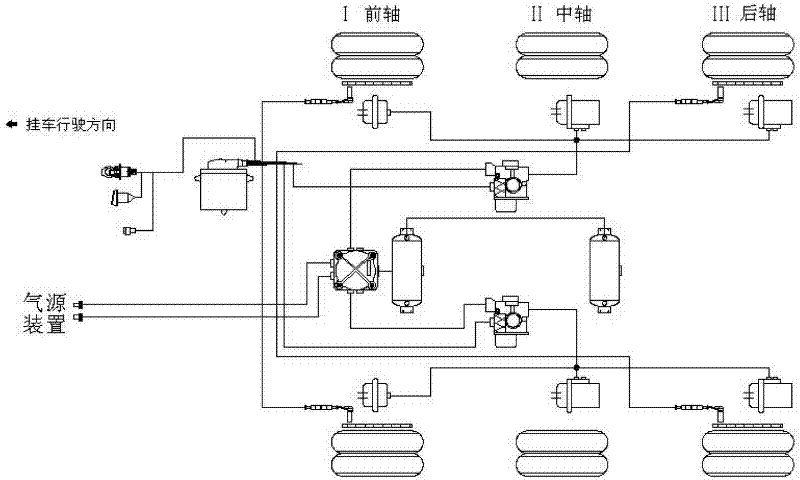 Three-channel ABS (anti-locked braking system)