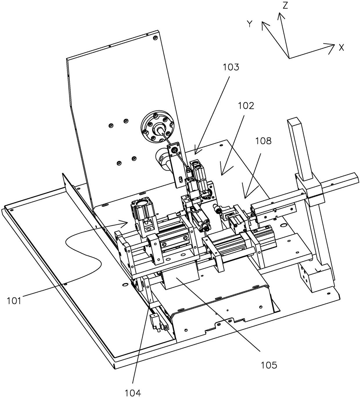 Wire wrapping and looping device of metal heating wire and wire wrapping and looping method thereof