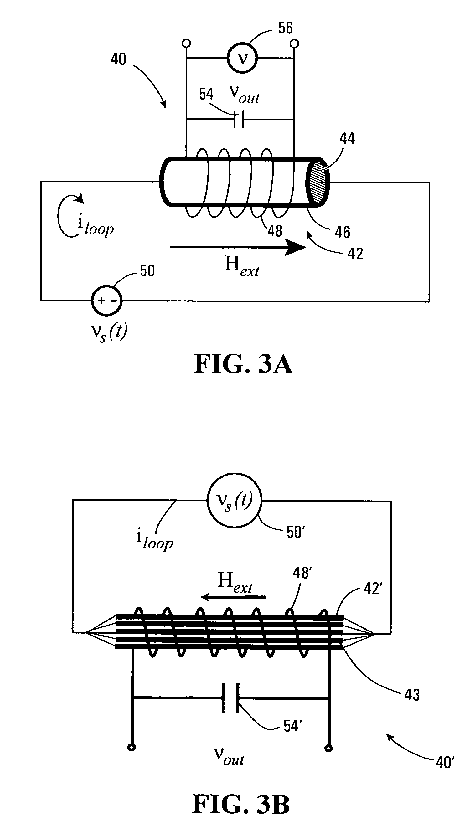 Multi-conductive ferromagnetic core, variable permeability field sensor and method