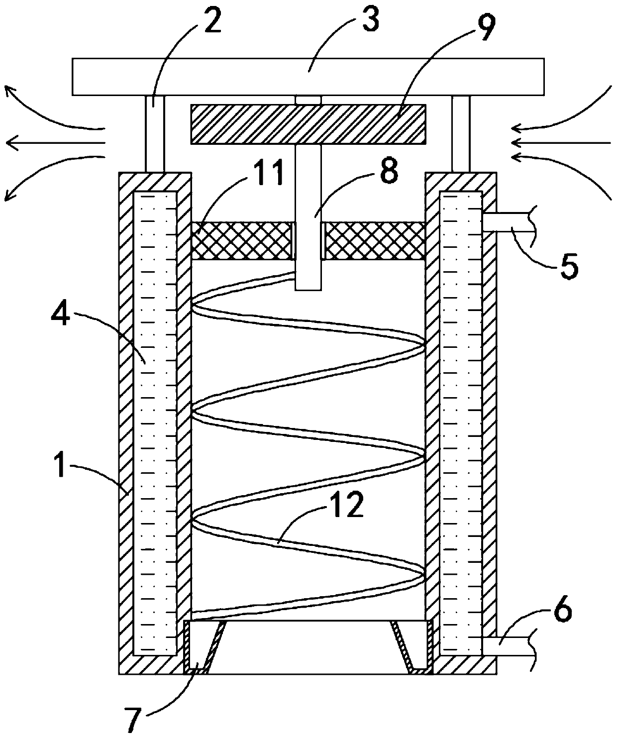 Energy-saving environment-friendly self-cleaning chimney