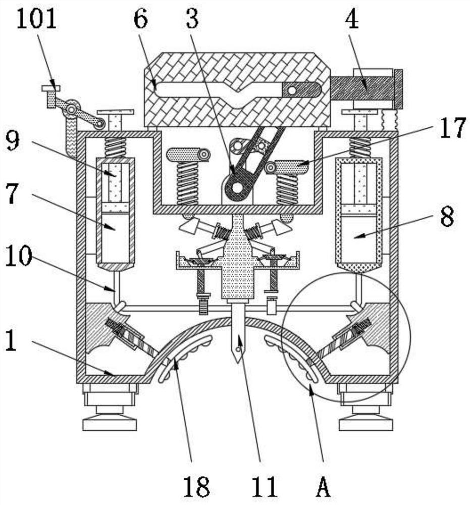 Bone marrow puncture extraction device for leukemia patients in hematology department