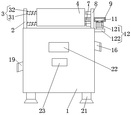 Sorting screening device for tea preparation