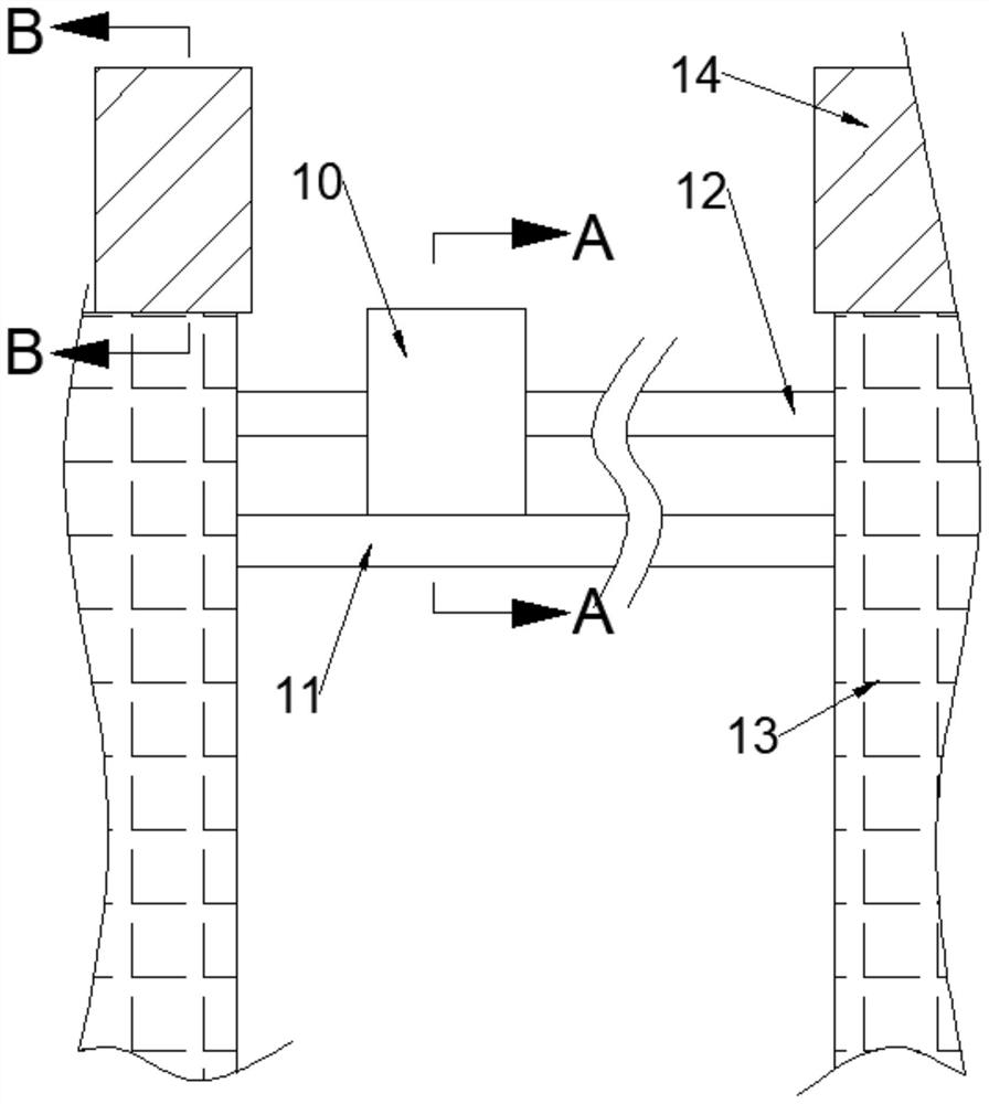 Snow accumulation prevention device suitable for electric power transmission rack