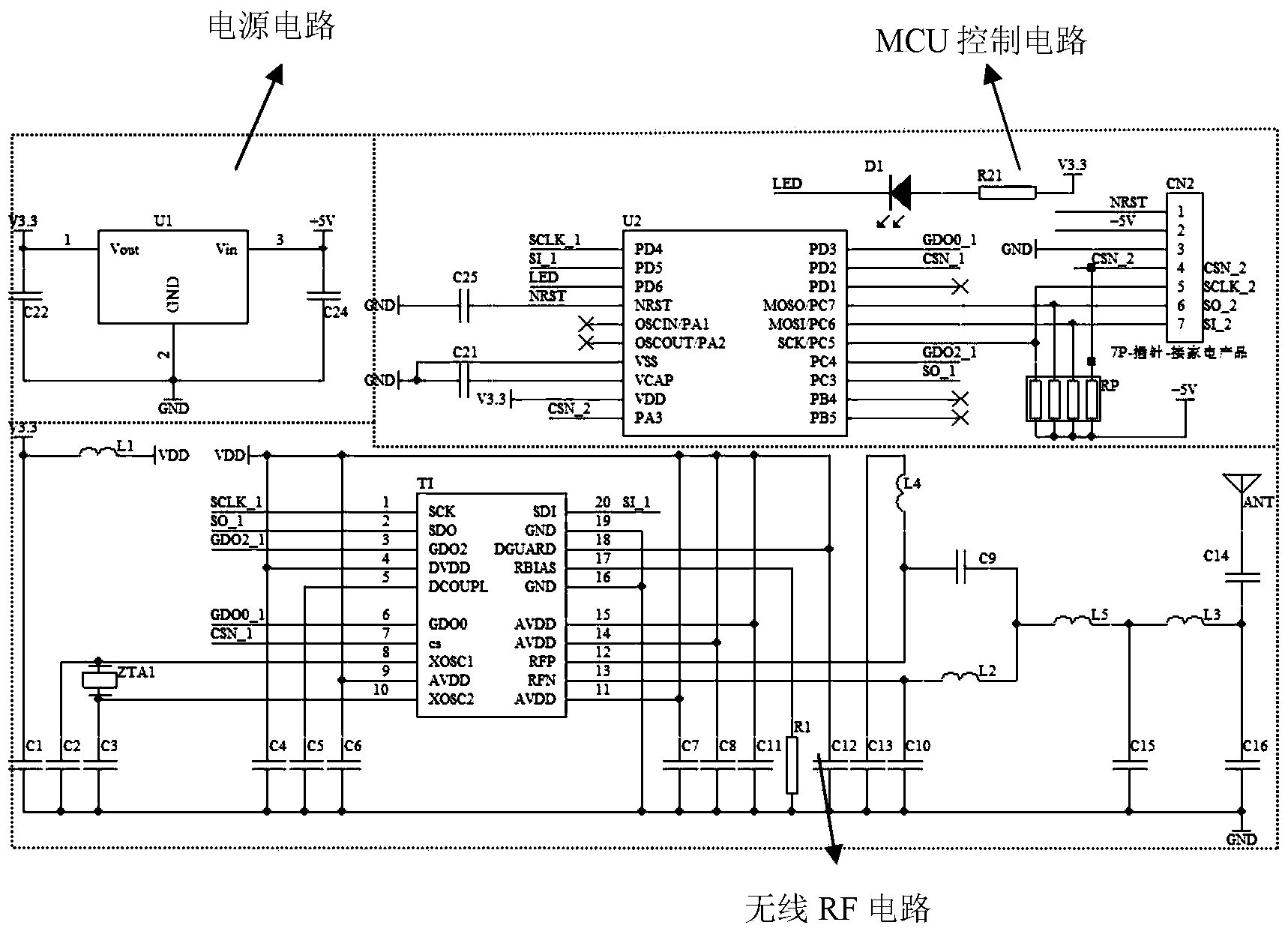 Method and special-purpose device for household electrical interconnection intercommunication bottom transmission