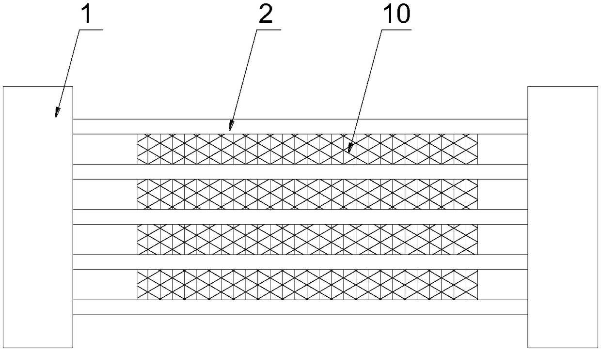 Defrosting heating pipe component