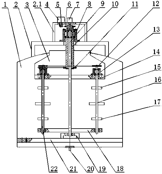 Large-scale fermentation tank stirring device and stirring method