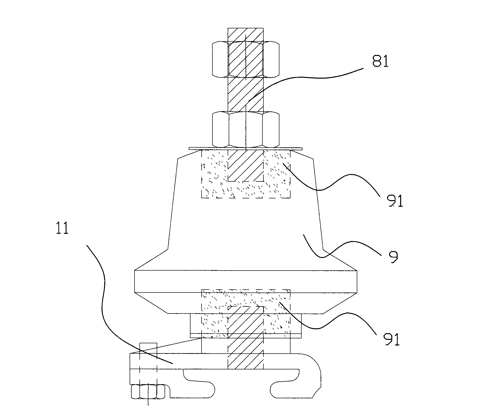 Arm type current collector