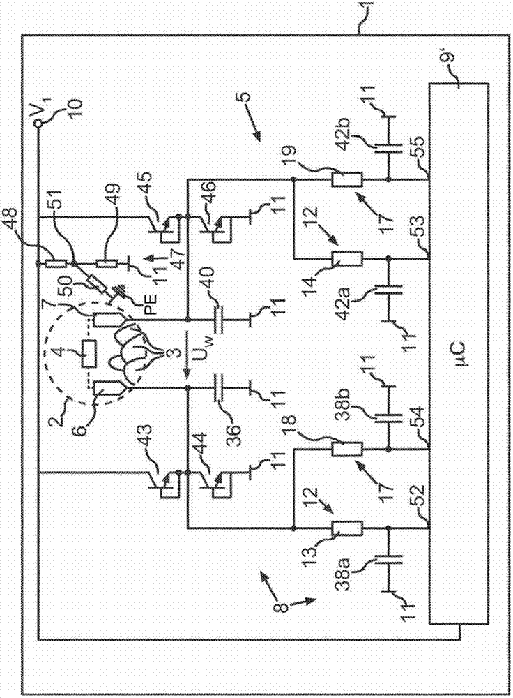 Household appliance for drying laundry items and method for determining a measurement variable correlated to a level of dryness