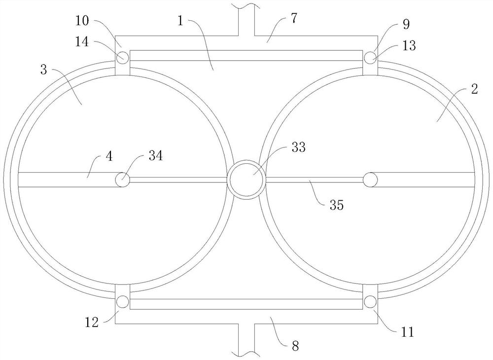 Multi-stage sedimentation tank for chalcopyrite beneficiation