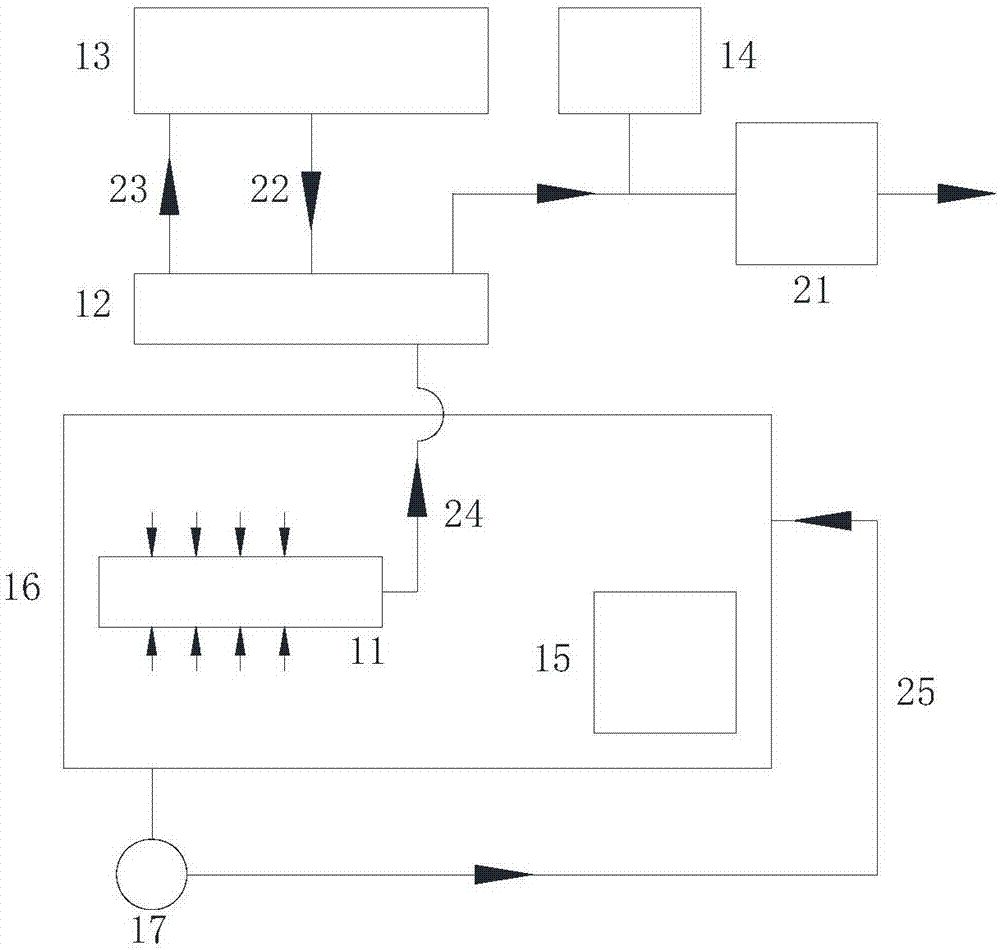 Acid wastewater treatment device utilizing membrane technique