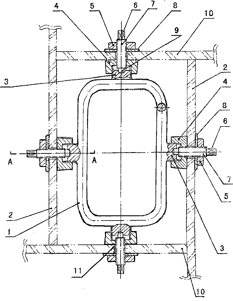 Bidirectional regulation positioning buckle device for building construction cast-in-situ concrete combined template