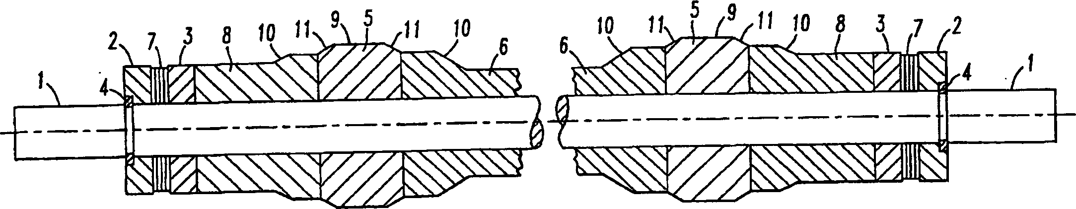 Non-dusting roll for tft glass