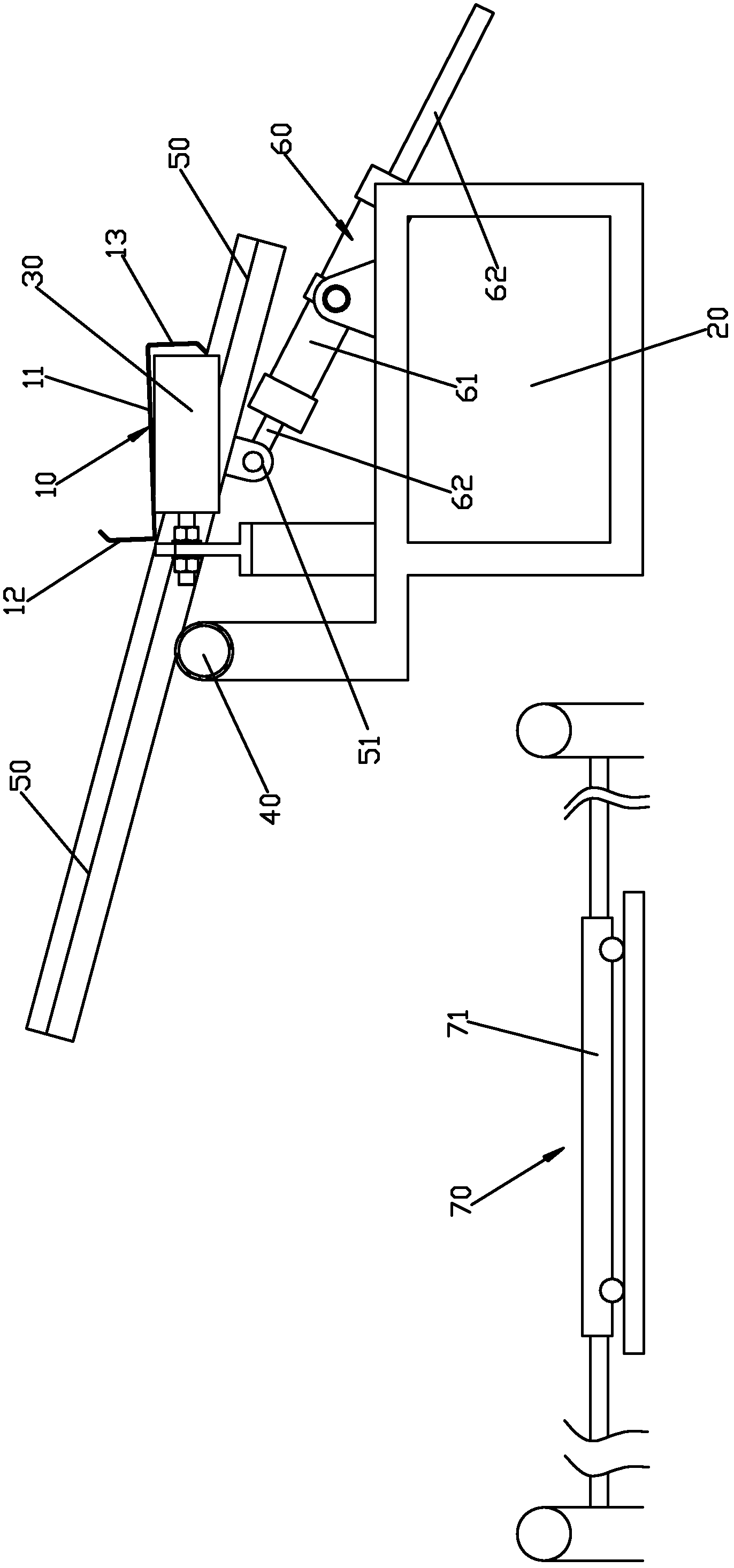 Stacking machine for Z-shaped steel