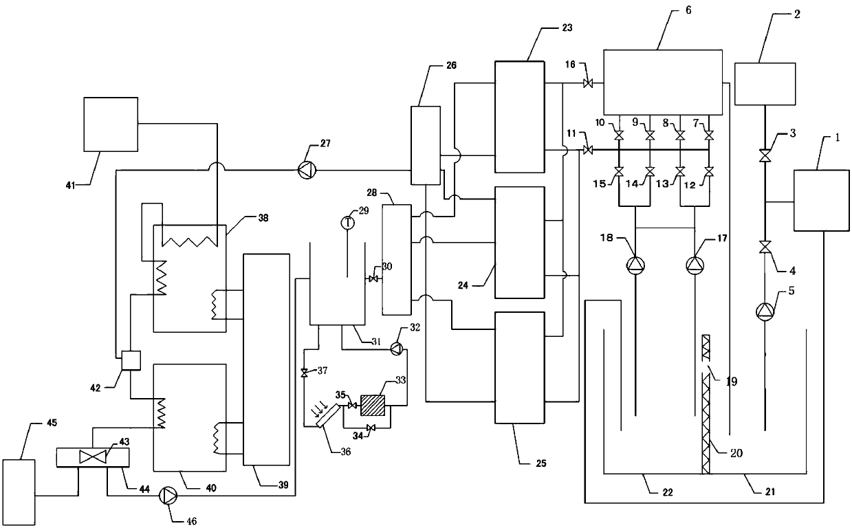 Heating apparatus, heated at rear, comprising lithium bromide heat pump and used in combined heat and power generation of power plant