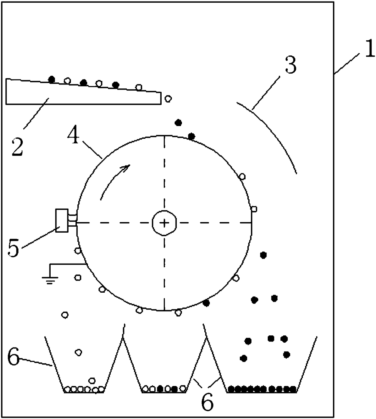 Micro-plastic extraction device based on electrostatic technology