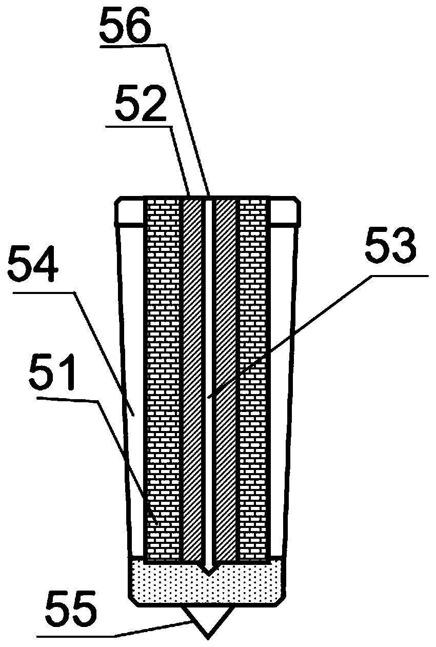 Spray type 3D printing device and method based on composite material