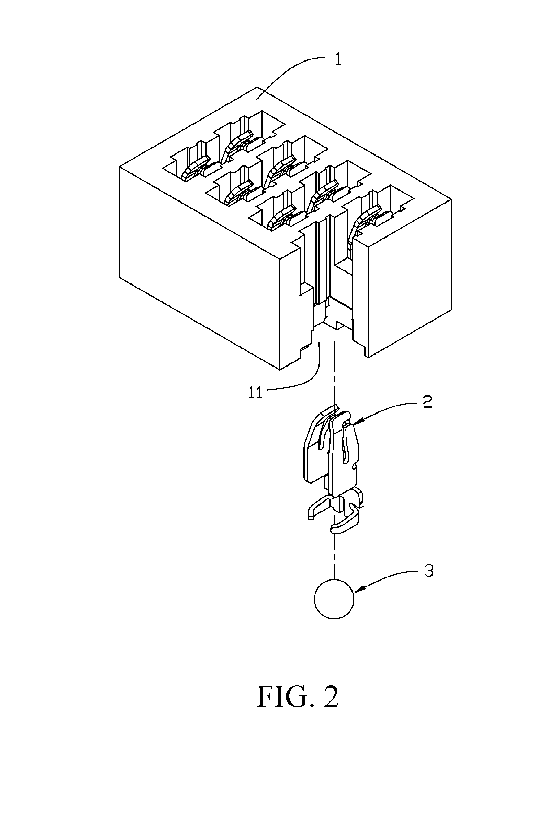 Electrical connector with stable retaining terminals