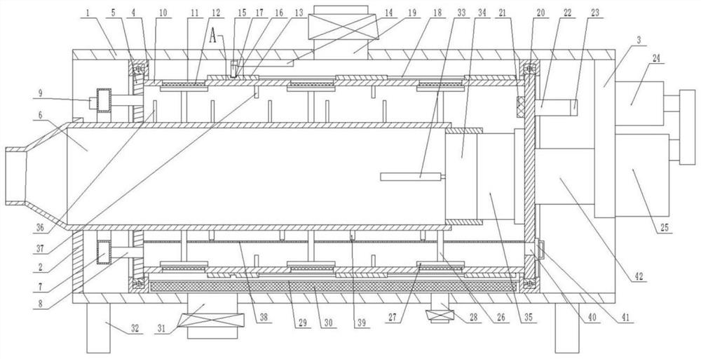 Energy-saving fine down feather production device