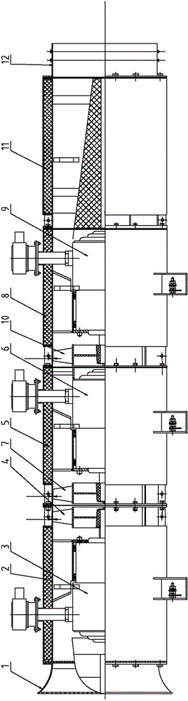 Mining flame-proof type third-level axial flow disrotatory local fan