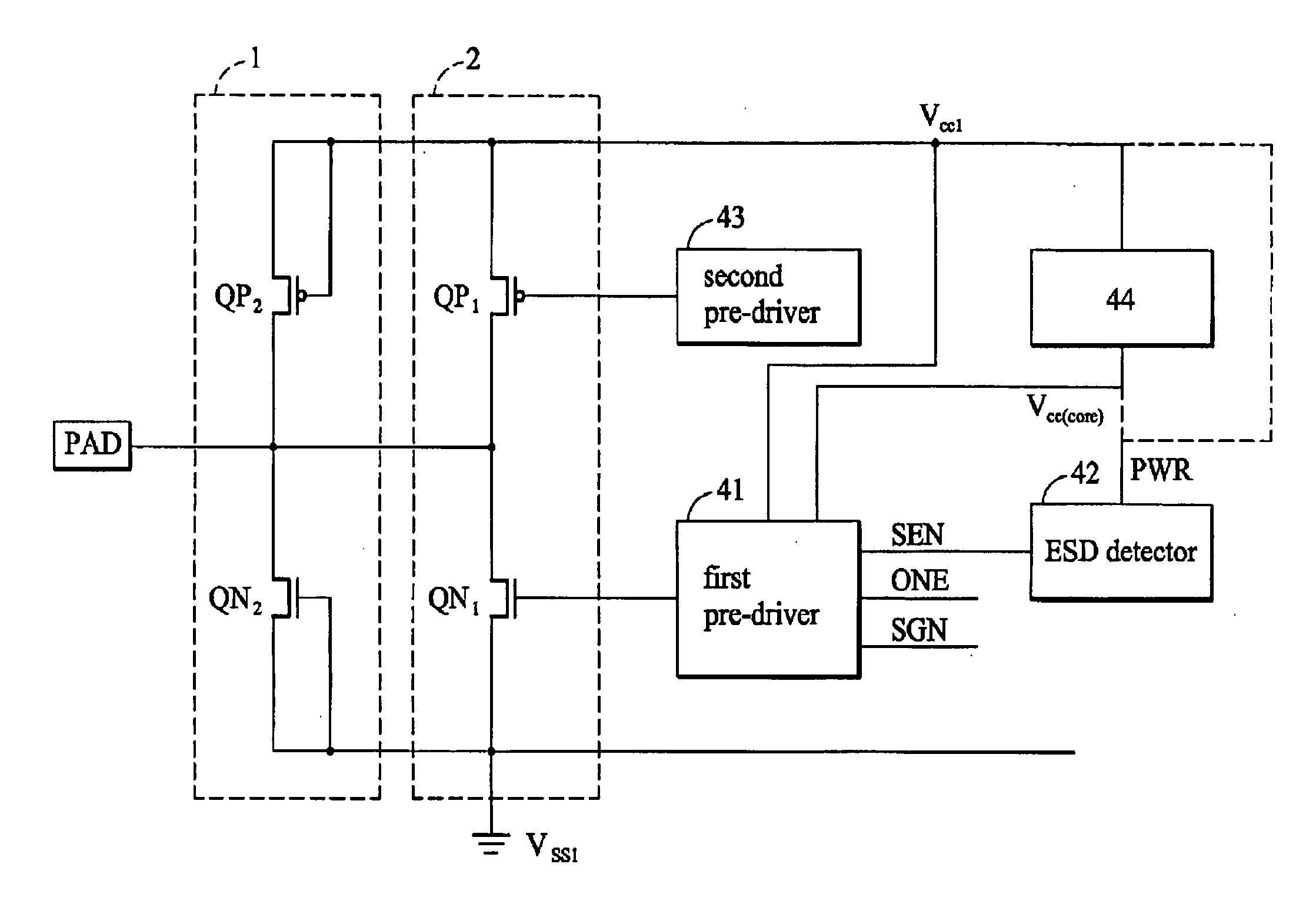 Input/output devices with robustness of ESD protection