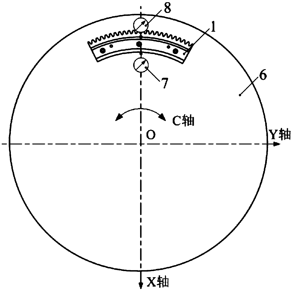 A Calibration Method for Probe Center of Large Gear Machine Tool Based on Segment Gear Measuring Tool