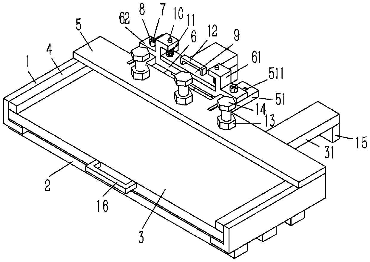 Clamping platform on ceramic cutting machine