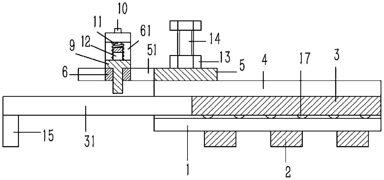 Clamping platform on ceramic cutting machine