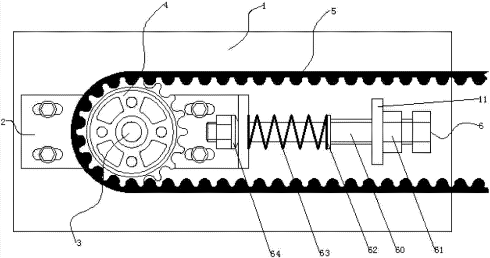 Synchronous belt anti-vibration tensioning device