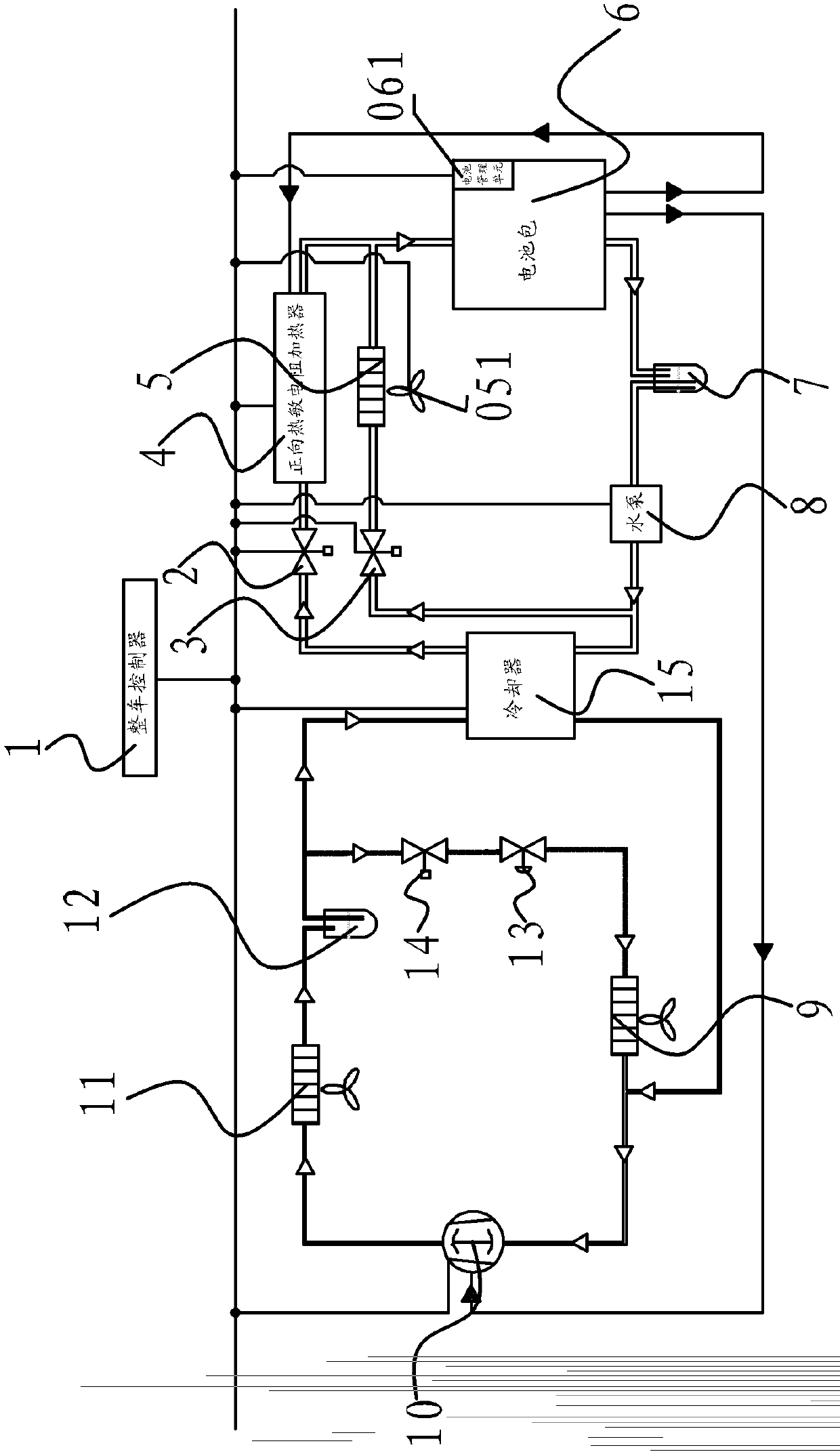 Vehicle battery thermal management system