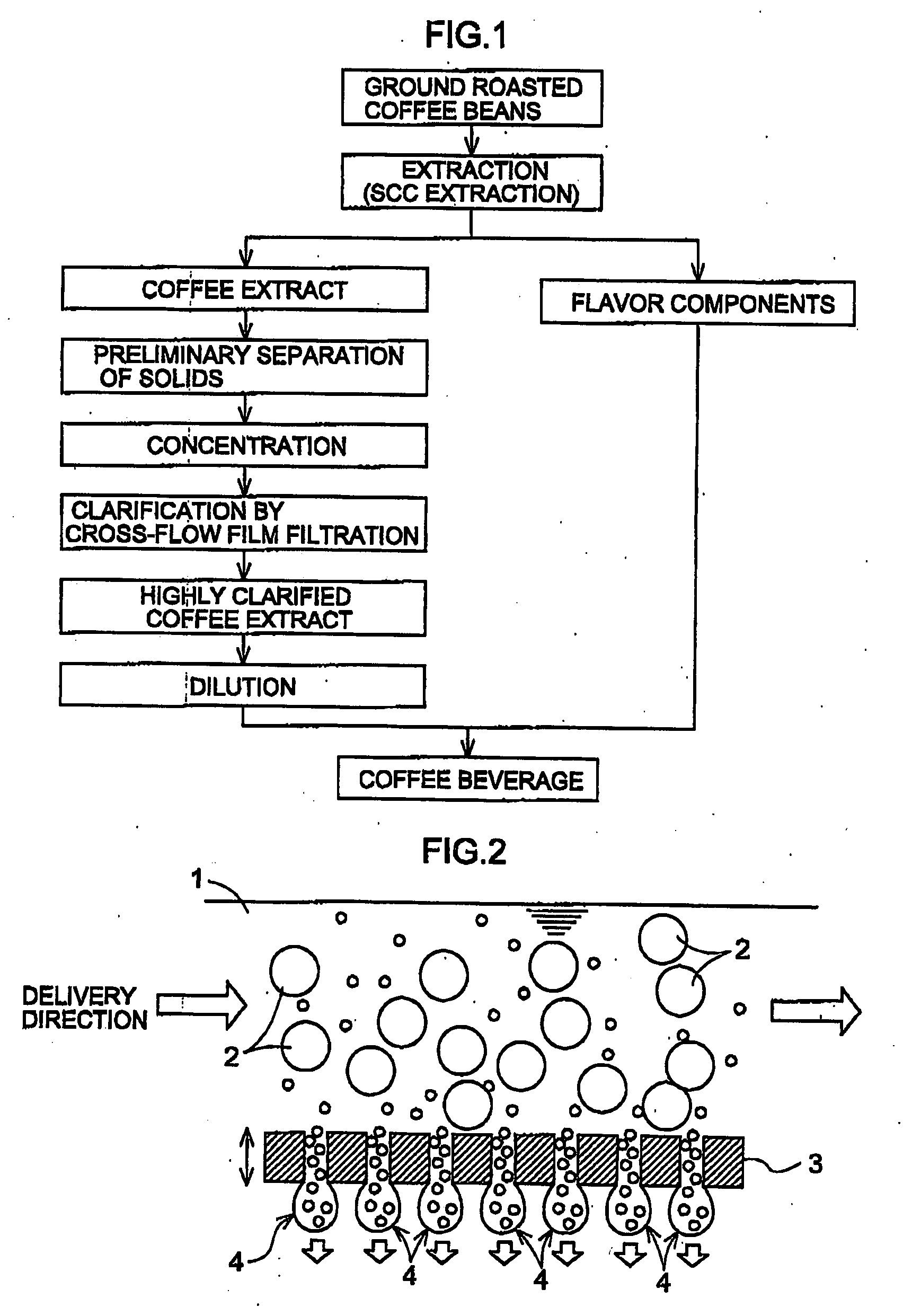 Method for Manufacturing Coffee Beverage Using Filtered Extract