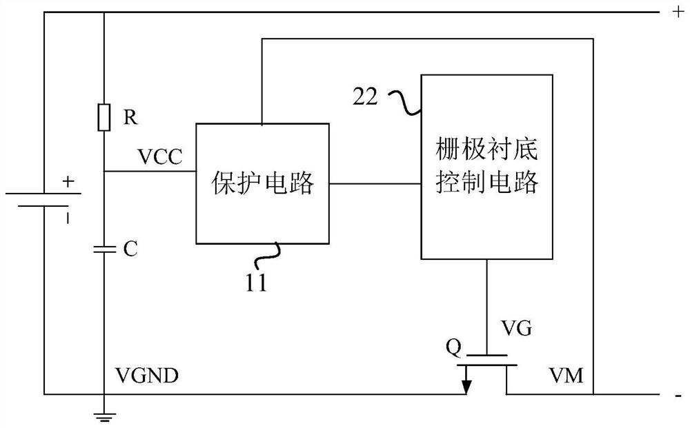 Lithium battery charging protection circuit and lithium battery