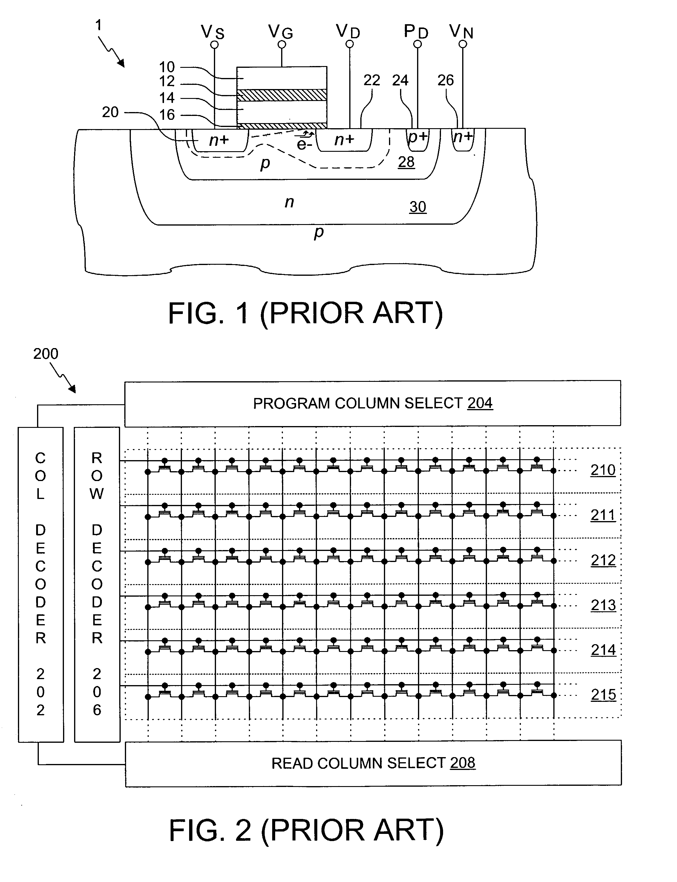 Virtual ground nonvolatile semiconductor memory array architecture and integrated circuit structure therefor