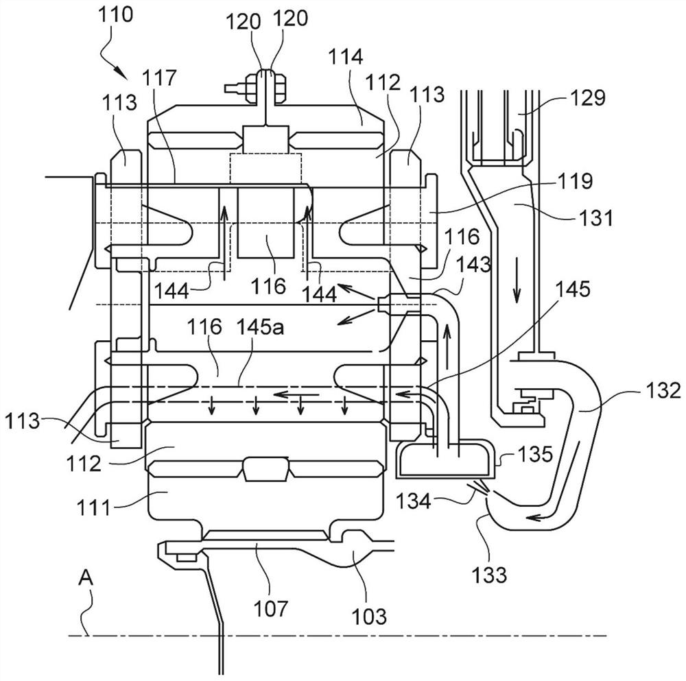 Rotating wheel for turbine planetary reducer planet carrier