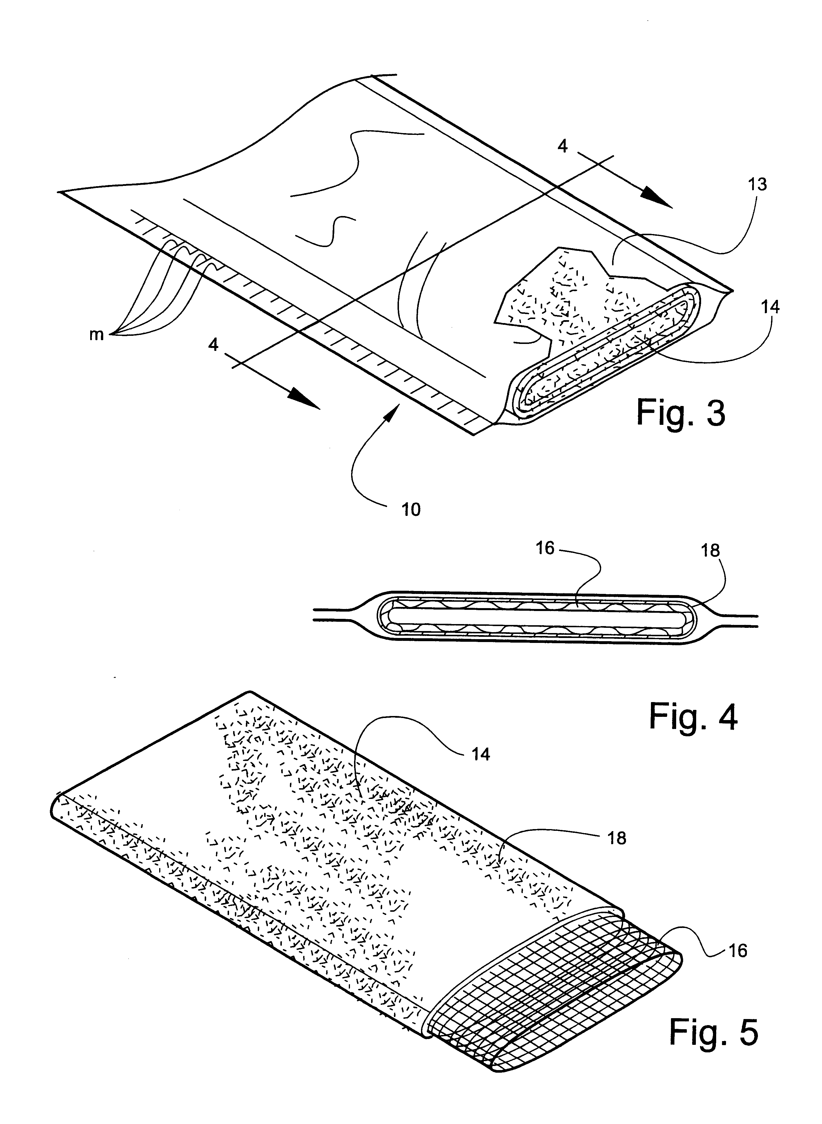 Medical bandaging product with tubular-knitted substrate