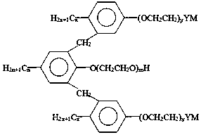 Triple anionic-nonionic surfactant, and preparation method and application thereof