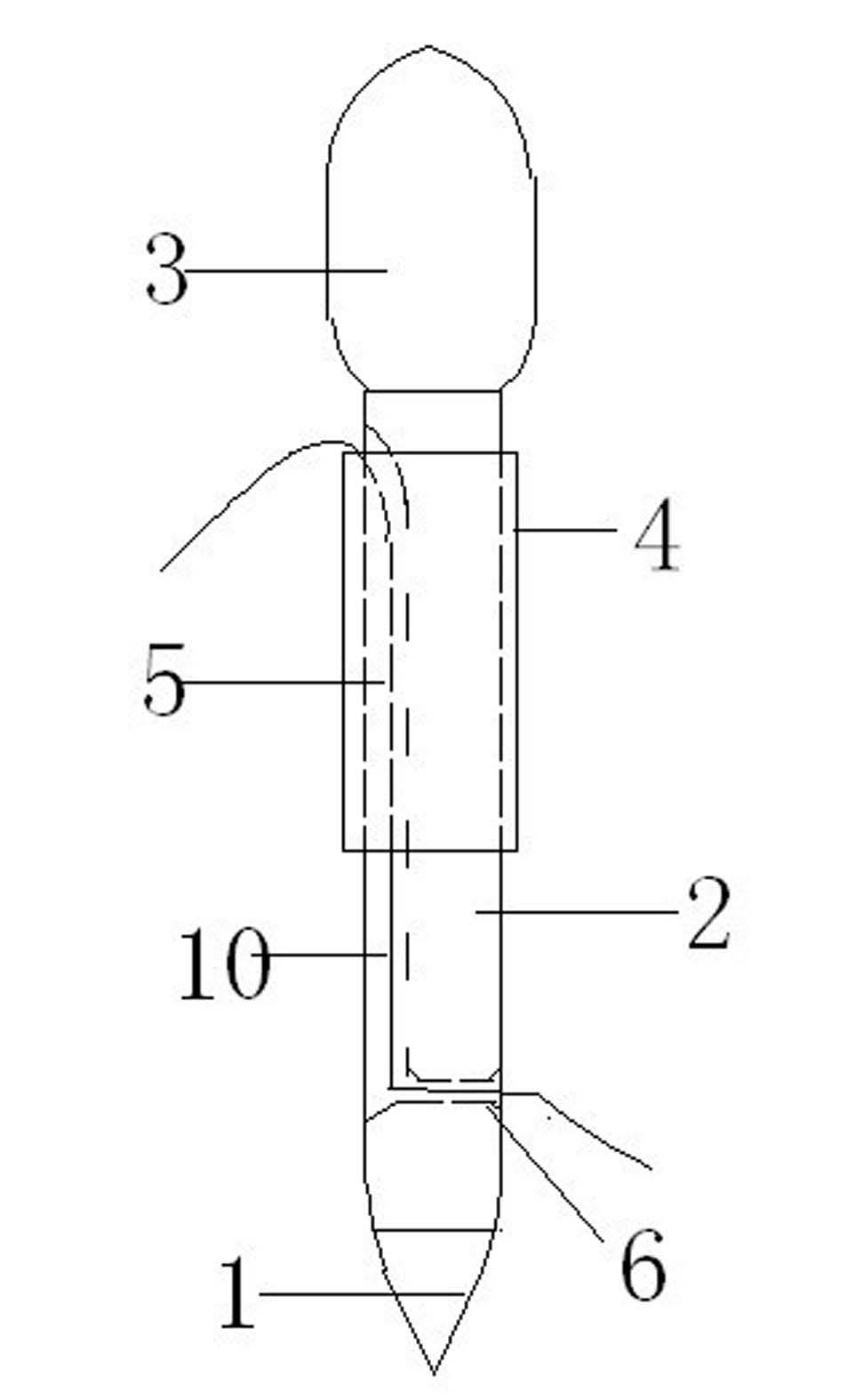 Embroidery needle for woolen embroidery and woolen embroidery method