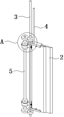 A wall scraping mechanism for sewage treatment tank