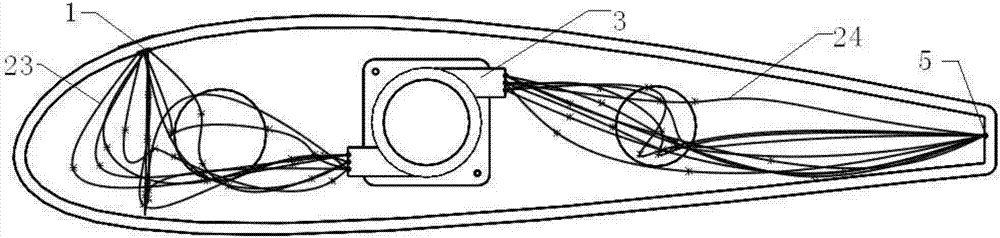 Fluid excitation device for wing/blade