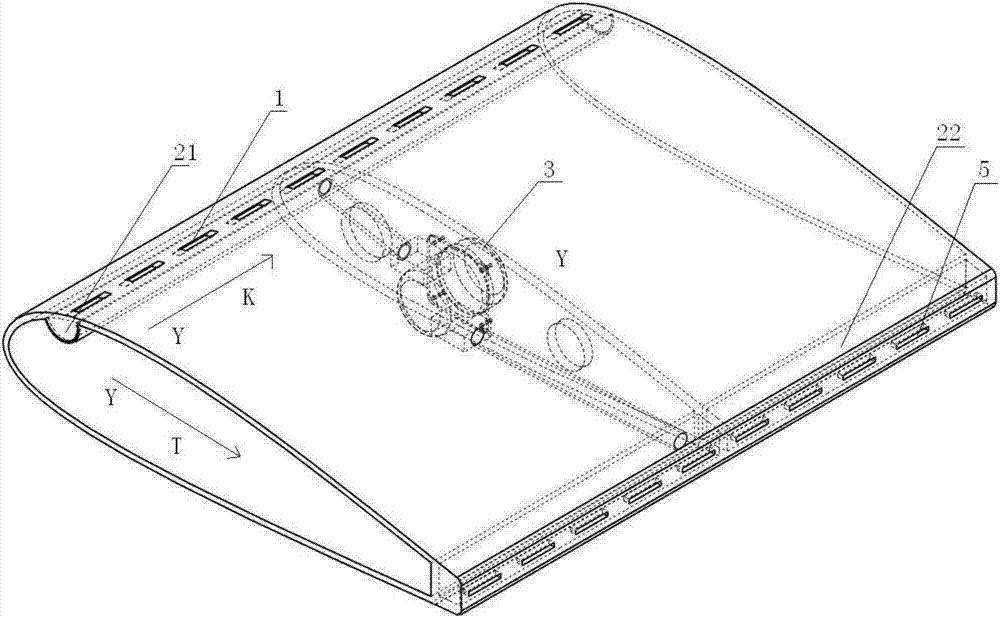 Fluid excitation device for wing/blade