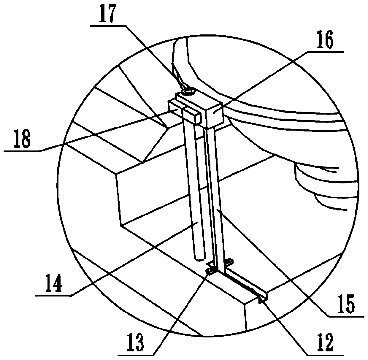 Dough-kneading lifting stirring mechanism