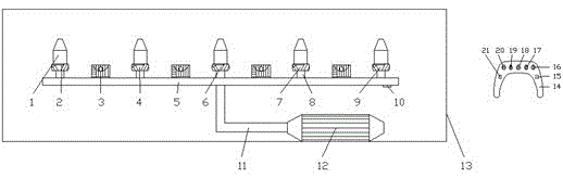 Stage water curtain device