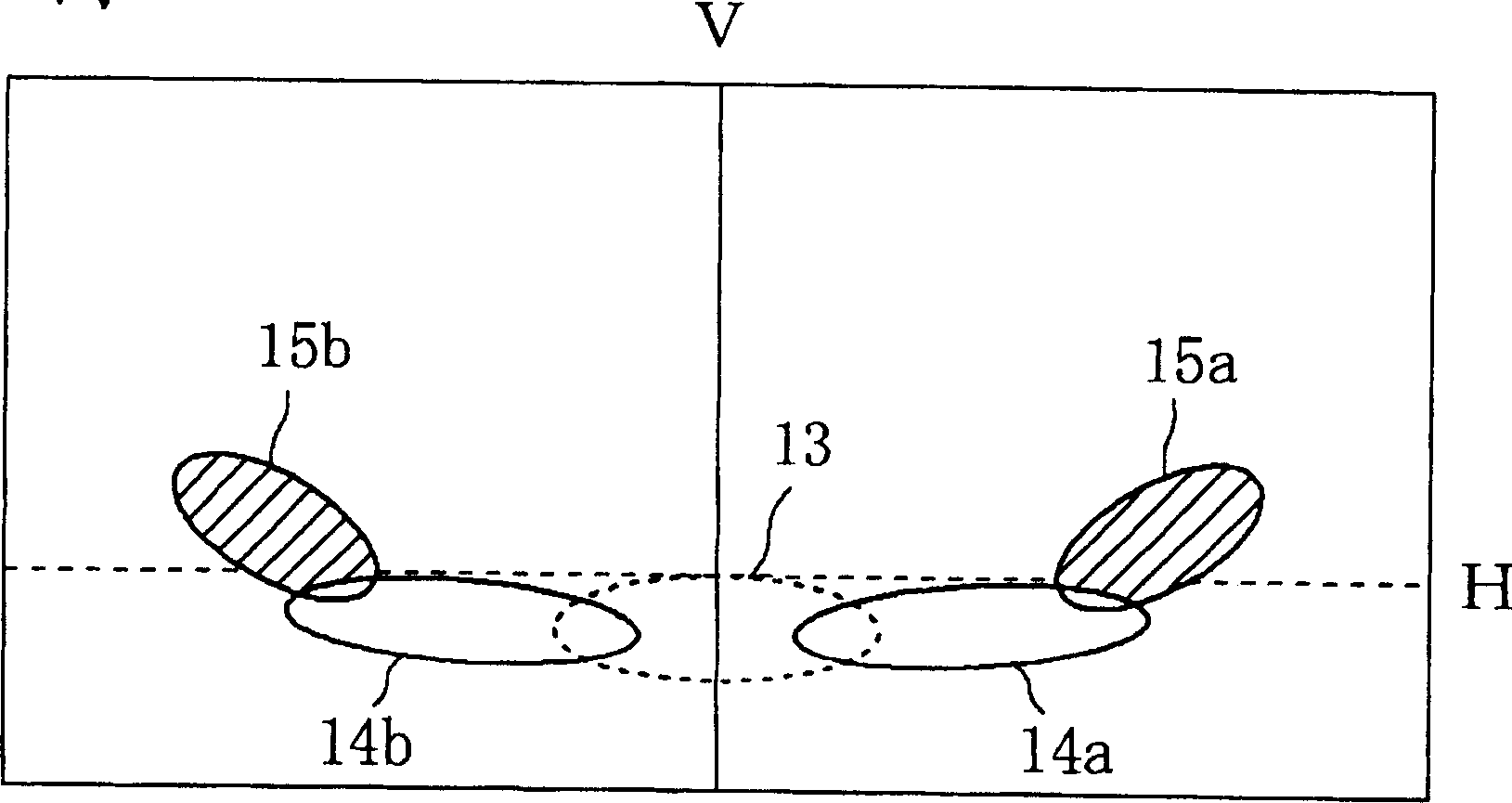 Method for controlling lighting region of a two-wheeled motorcycle and two-wheeled motorcycle light