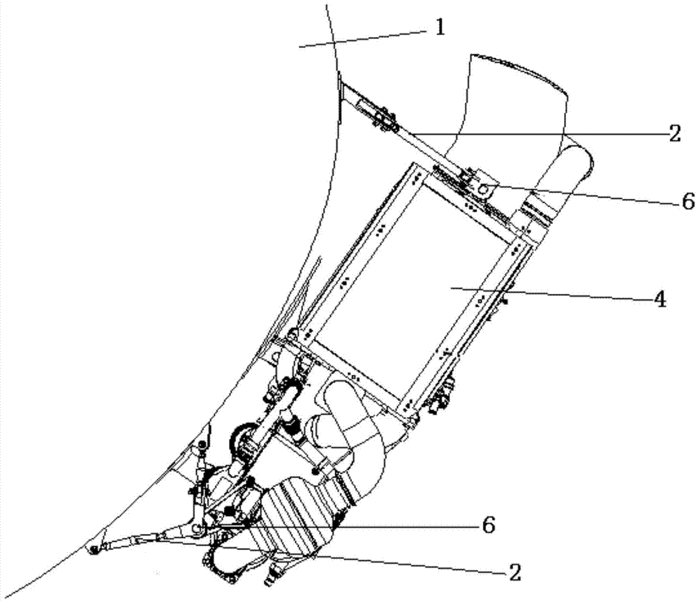 Shock absorption structure of pull rod suspension device