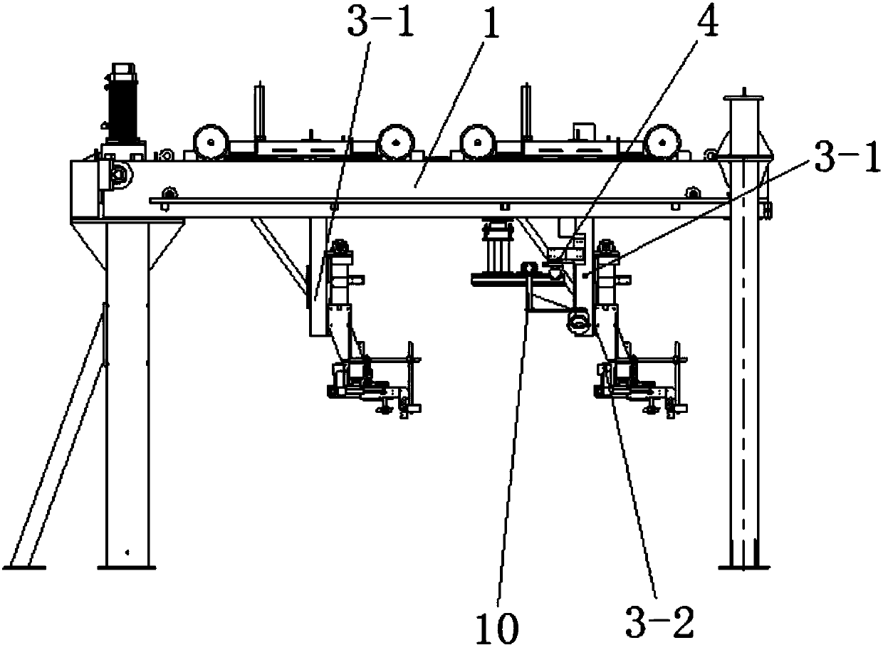 A double-sided embossing machine