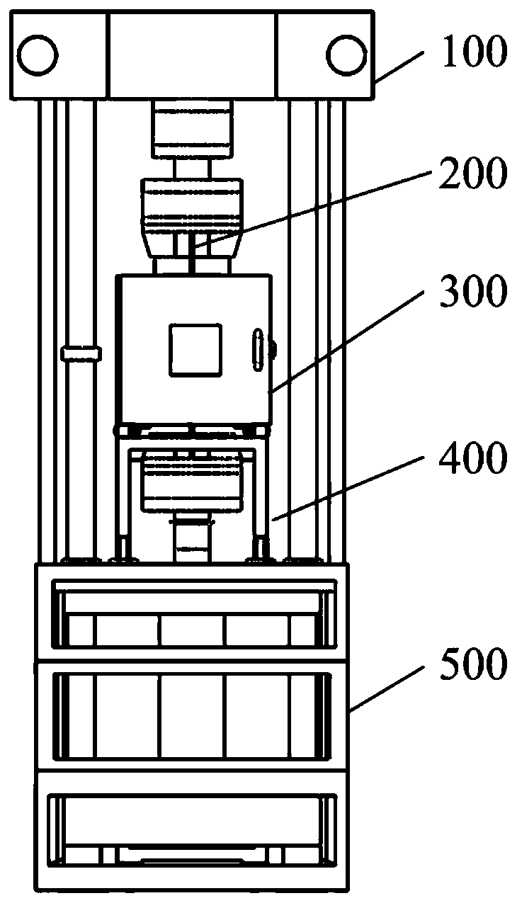 Polar environment ship structure static and dynamic mechanical property testing device and testing method thereof