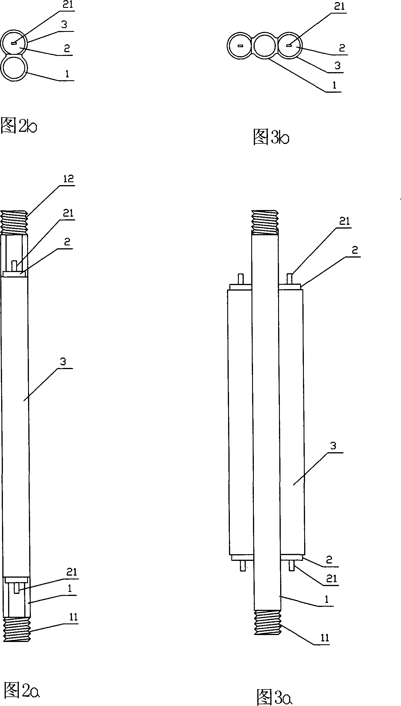 A tube type heater for electric water heater