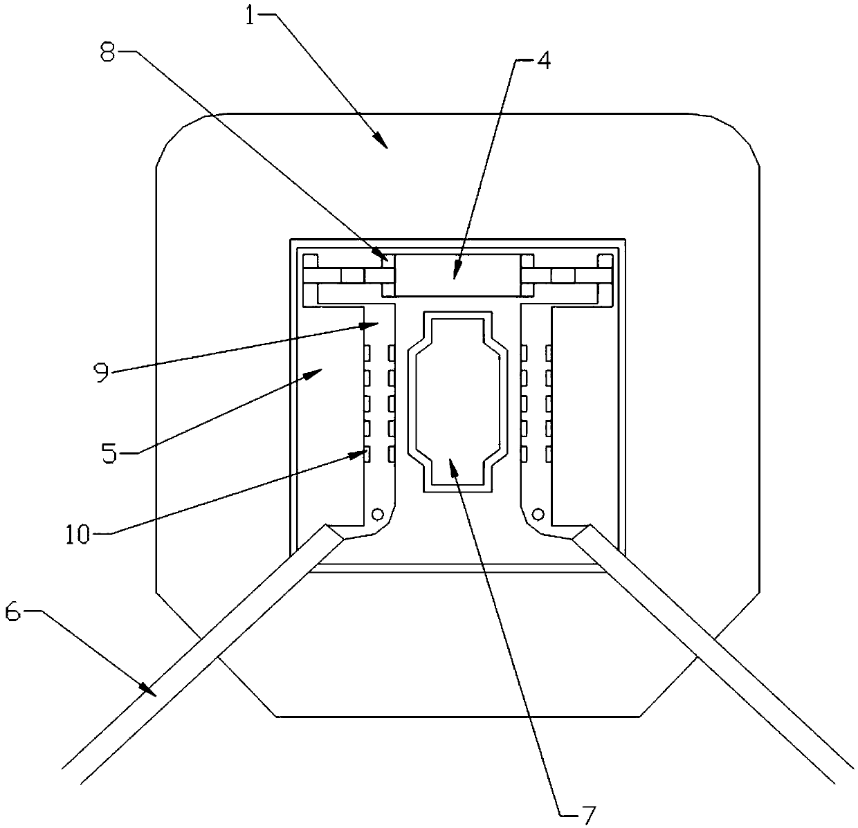 Dedicated press-clip type wiring box for cadmium telluride thin film assembly