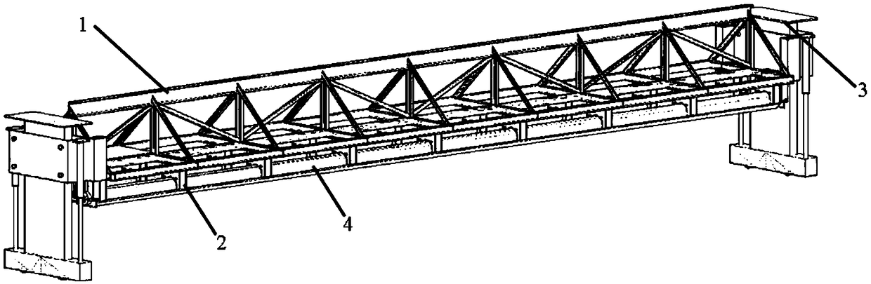 Roll shaft type flattening and troweling device for panel concrete