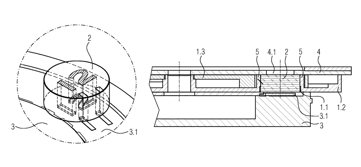 Device with image guide for timepieces