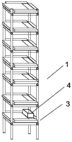 A prefabricated building construction platform and disassembly method thereof